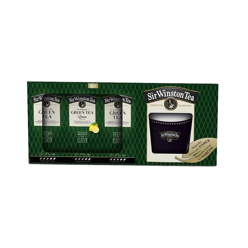 Teekanne On-pack Sir Winston Green Tea 3x20 sáčků + hrnek
