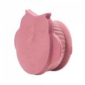 InnoGIO Silikonová miska s víčkem GIOfresh Owl Pink 1ks