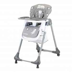 Bomimi LARA jídelní židle MEDVĚD grey xy