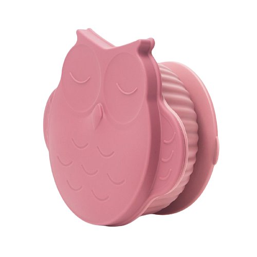 InnoGIO Silikonová miska s víčkem GIOfresh Owl Pink 1ks