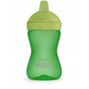 Avent netekoucí hrneček 300 ml tvrdá hubička zelená