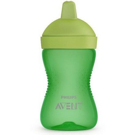 Avent netekoucí hrneček 300 ml tvrdá hubička zelená