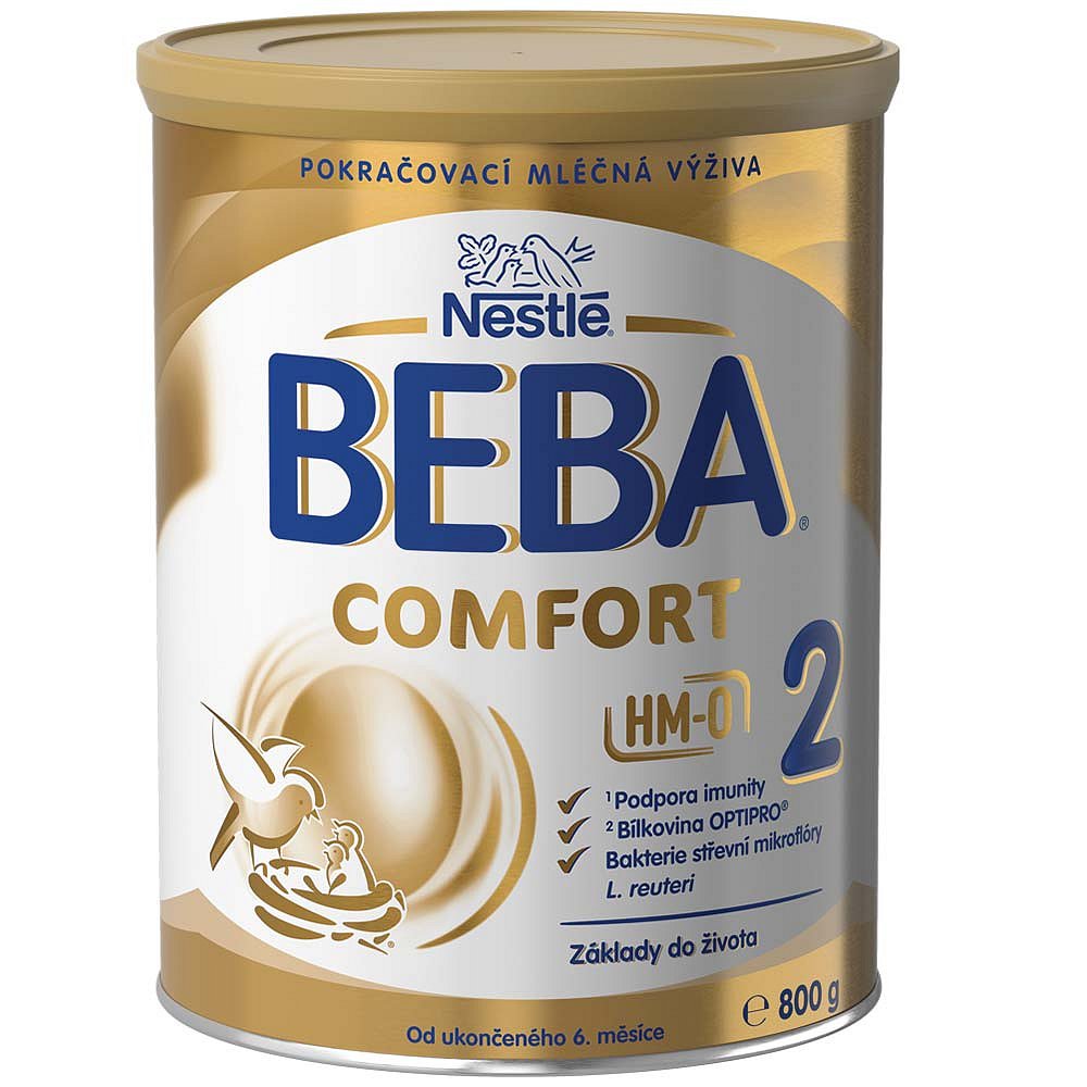 NESTLÉ BEBA Comfort 2 HM-O Pokračovací mléko od ukončeného 6.měsíce 800 g, poškozený obal