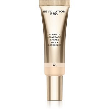 Revolution PRO Ultimate Coverage Crease Proof Concealer korektor s kyselinou hyaluronovou odstín C1 12 ml