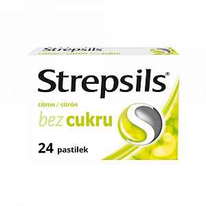 Strepsils Citron bez cukru orální pastilky  24