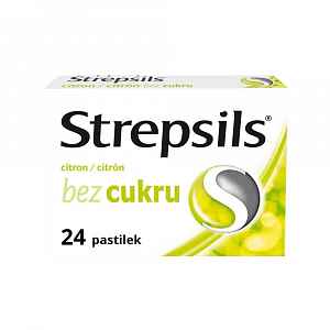 Strepsils Citron bez cukru orální pastilky  24