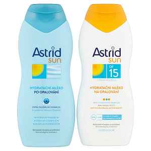 ASTRID Sun Hydratační mléko na opalování OF 15 + Hydratační mléko po opalování