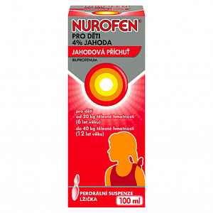 Nurofen pro děti 4% Jahoda 100ml