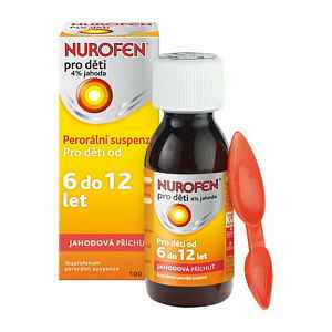 Nurofen pro děti 4% Jahoda 100ml