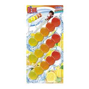 Dr. Devil Závěsný WC blok 5Ball Lemon Fresh 105 g