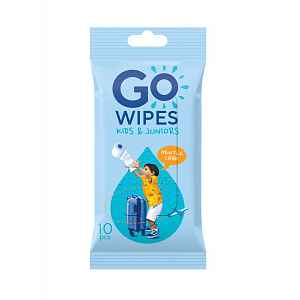 GoWipes Vlhčený toaletní papír pro děti a juniory Plastic Free 10 ks