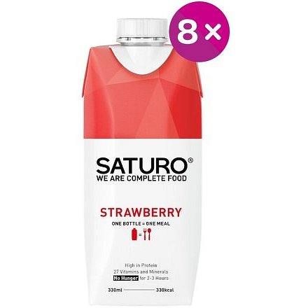SATURO Strawberry 8x 330ml