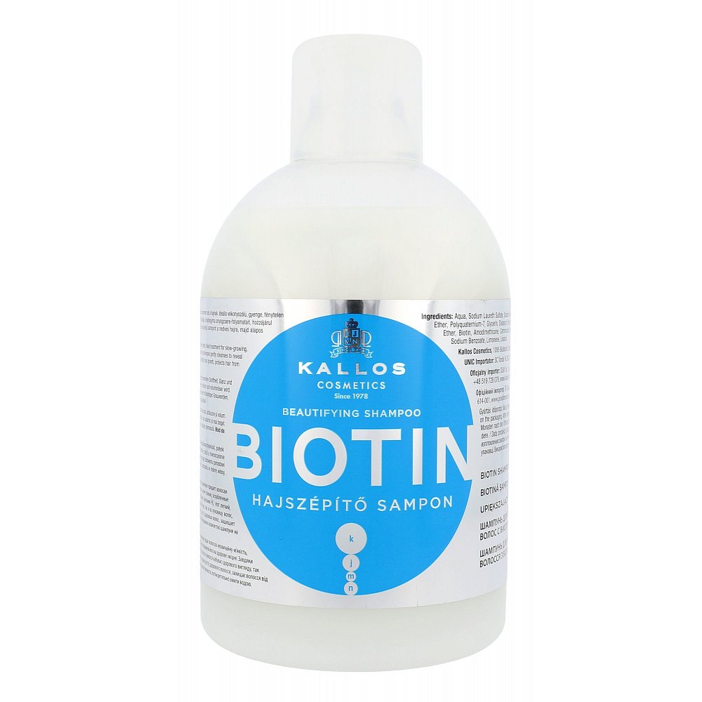 KALLOS Cosmetics Biotin šampon Biotin 1000 ml
