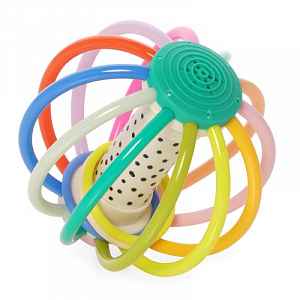 Manhattan Toy kousátko s chrastítkem Whistleball Colorpop