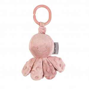 Nattou Chobotnička vibrační na C kroužku dusty pink 20 cm Lapidou
