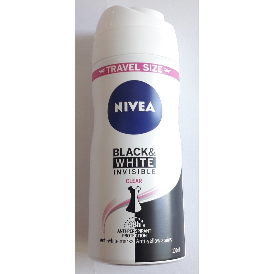 NIVEA Sprej Antiperspirant B&W Clear 100ml