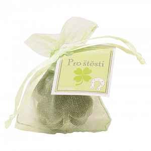 Z-TRADE Mýdlo v organzovém sáčku čtyřlístek Pro štěstí 20 g