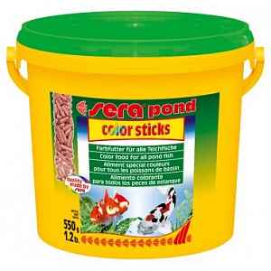 Sera vybarvovací krmivo pro zlaté a studenovodní ryby Pond Color Sticks 3,8l