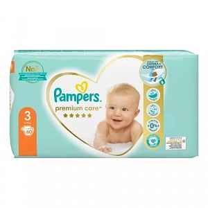 PAMPERS Premium Care Midi 5-9kg dětské pleny 60ks