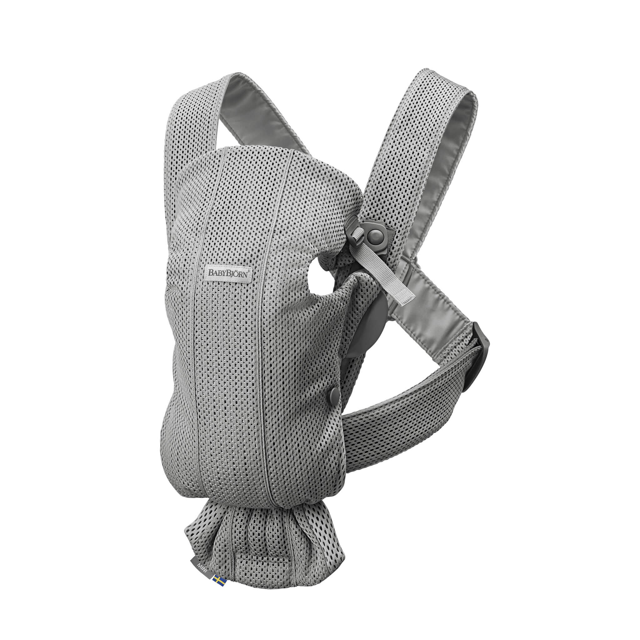 BabyBjörn Nosítko Mini Grey 3D Mesh šedé