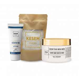 KESEM Vánoční balíček Zima –⁠⁠⁠⁠⁠⁠ teplo & vůně & hydratace 3 ks