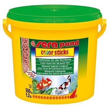 Sera vybarvovací krmivo pro zlaté a studenovodní ryby Pond Color Sticks 3,8l