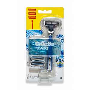 GILLETTE Mach3 Start rukojeť k holicímu strojku + 3 hlavice