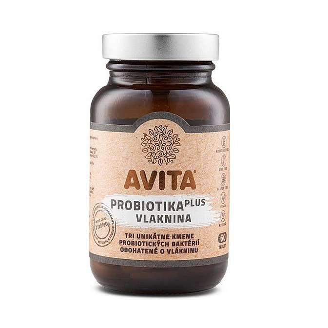 AVITA Probiotika Plus Vláknina 60 tablet