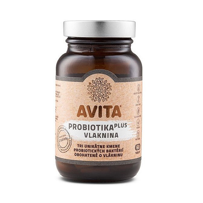 AVITA Probiotika Plus Vláknina 60 tablet