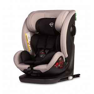 Caretero Dětská autosedačka Securo 40-150 cm, otočná, ISOFIX, i-Size, 40-150, světlé šedá