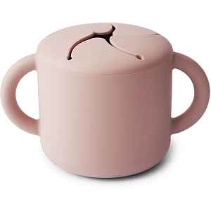 Mushie Baby Snack Cup hrnek na svačinku Blush 1 ks