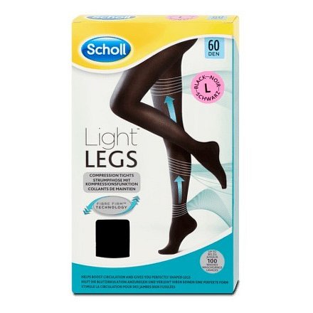 Scholl Light LEGS Kompresní punčochové kalhoty vel.L černé