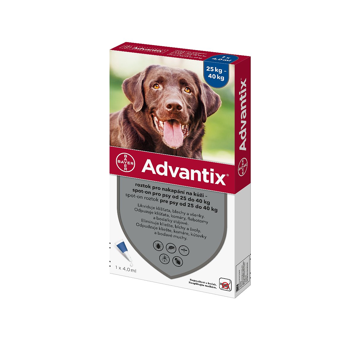 Advantix pro psy od 25 do 40 kg spot-on 1x4 ml