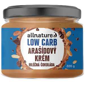 Allnature Arašíd.krém Low Carb S Ml.čokoládou 220g