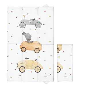 CEBA BABY Podložka přebalovací cestovní (80x50) Basic Bunny Driver
