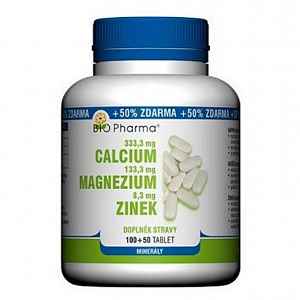 Calcium+Magnesium+Zinek tbl.100+50 Bio-Pharma