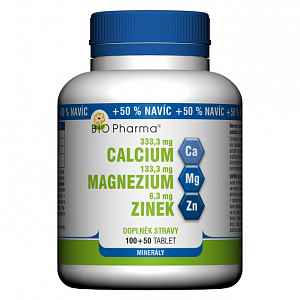 Calcium+Magnesium+Zinek tbl.100+50 Bio-Pharma