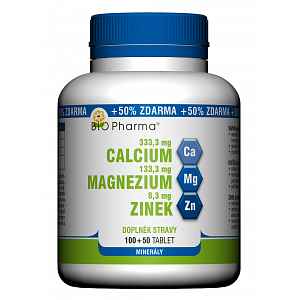 Calcium+Magnesium+Zinek tbl.100+50 Bio-Pharma