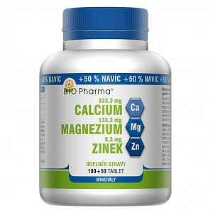 Calcium+Magnesium+Zinek tbl.100+50 Bio-Pharma