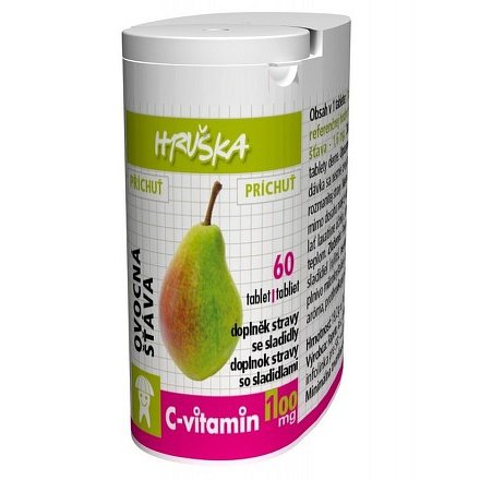 C-Vitamin 100 mg - Hruška se sukralózou tablety 60