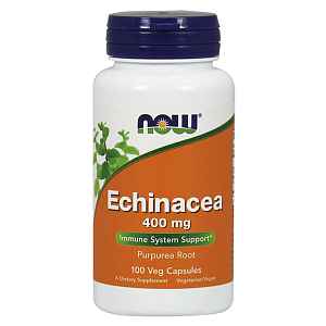 NOW Echinacea (Třapatka), 400 mg, 100 rostlinných kapslí