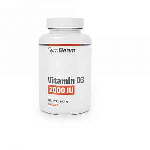 GymBeam Vitamin D3 1000 IU unflavored - 60 kapslí
