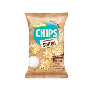 Benlian kukuřičné a rýžové chipsy solené 60 g