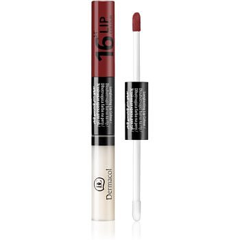 Dermacol 16H Lip Colour dlouhotrvající dvoufázová barva a lesk na rty odstín 12  4,8 g