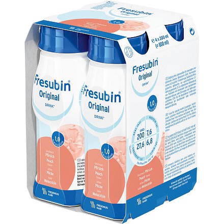 Fresubin original s broskv.přích.perorální roztok  4 x 200 ml