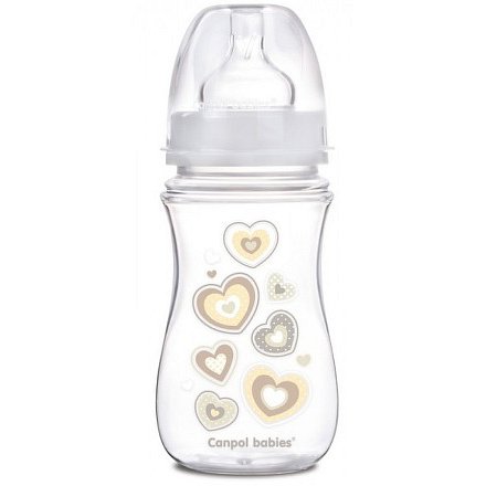 Láhev se širokým hrdlem Newborn baby béžová 240 ml