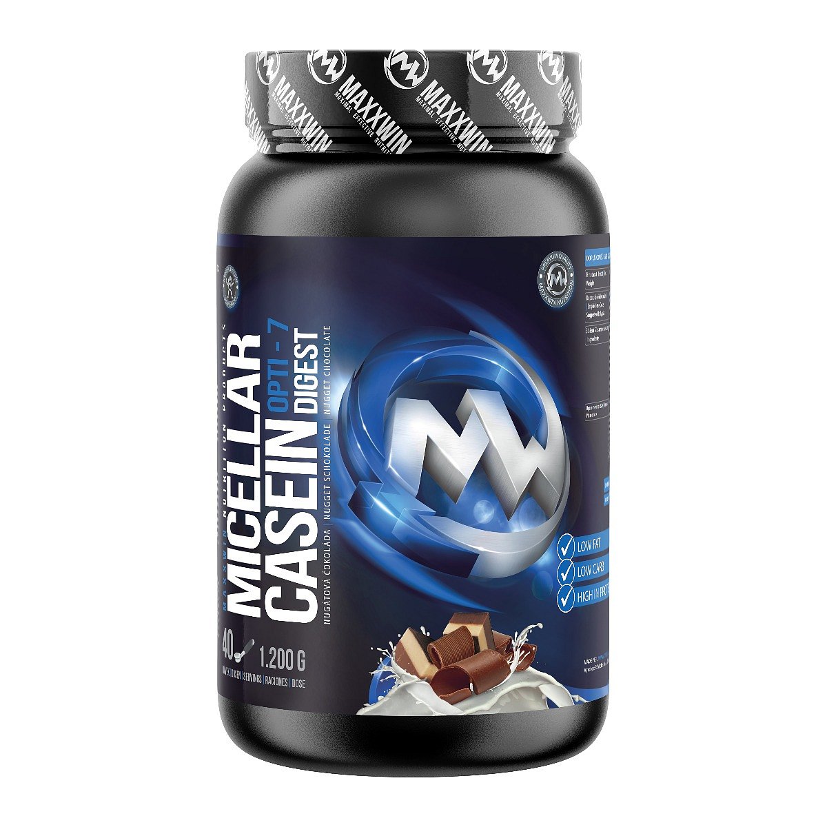 MAXXWIN MICELLAR CASEIN nugátová čokoláda 1200 g