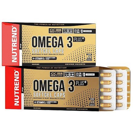 OMEGA 3 PLUS SOFTGEL CAPS, 120 kapslí