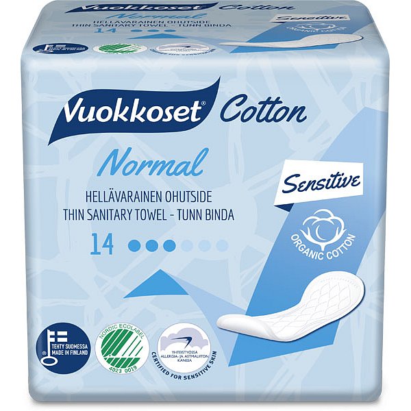 VUOKKOSET Cotton Normal Thin (14 ks) – dámské vložky