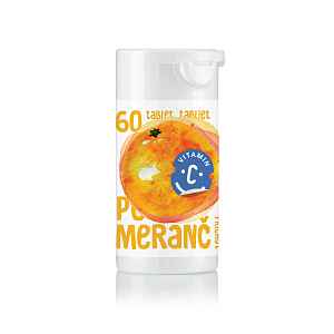 C-Vitamin 100 mg - Pomeranč se sukralózou tablety 60